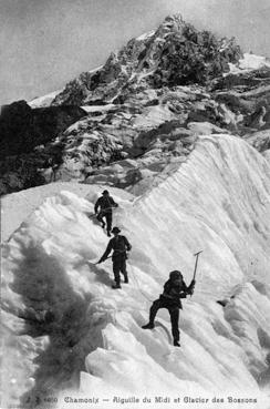 Iconographie - Aiguille du Midi et glacier des Bossons