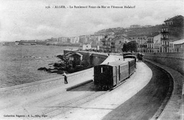 Iconographie - Alger - Le boulevard Front-de-Mer et l'avenue Malakoff