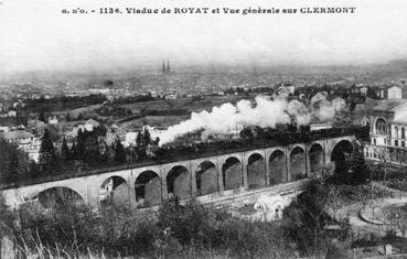 Iconographie - Viaduc de Royat et vue générale sur Clermont