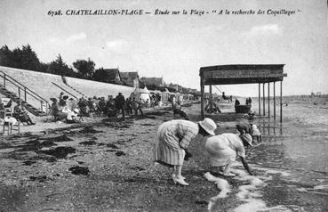 Iconographie - Etude sur la plage "à la recherche de coquillages"