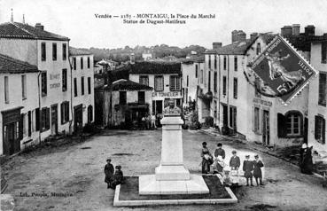 Iconographie - La place du marché, Statue de Dugast-Matifeux