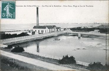 Iconographie - Les pins de la Rudelière - Prise d'eau et lac de Tanchette