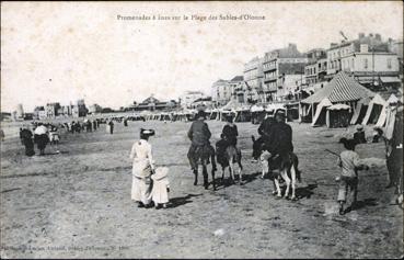 Iconographie - Promenade à ânes sur la plage