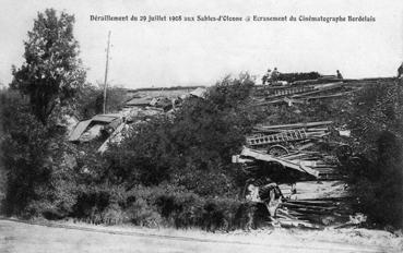 Iconographie - Déraillement du 29 juillet 1908 aux Sables-d'Olonne