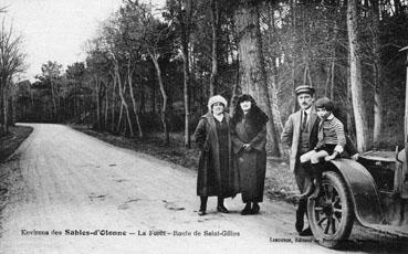 Iconographie - Environs des Sables-d'Olonne - La forêt - Route de Saint-Gilles