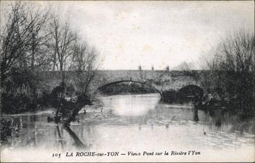 Iconographie - Vieux pont sur la rivière l'Yon