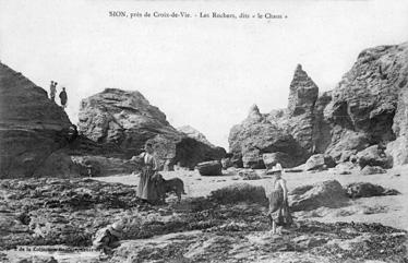 Iconographie - Sion, près de Croix de Vie - Les rochers, dits " le chaos"