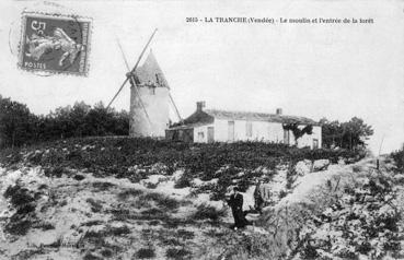 Iconographie - Le moulin et l'entrée de la forêt