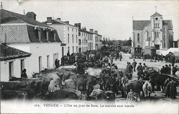 Iconographie - L'Oie un jour de foire - Le marché aux boeufs