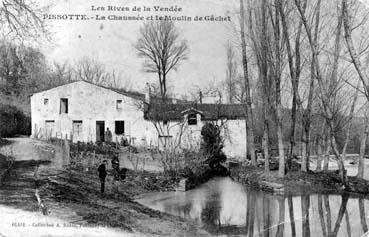 Iconographie - La chaussée et le moulin de Gachet