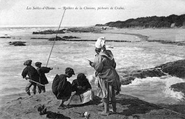 Iconographie - Rochers de la Chaume, pêcheurs de crabes
