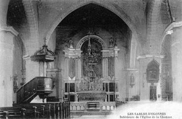 Iconographie - Intérieur de l'église de la Chaume