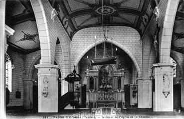 Iconographie - Intérieur de l'église de la Chaume