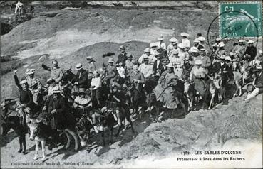 Iconographie - Promenade à ânes dans les rochers