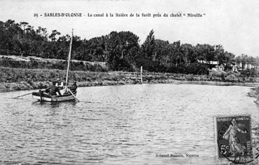 Iconographie - Le canal à la lisière de la forêt près du chalet "Mireille"