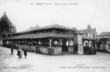 Iconographie - Place des Halles et les halles