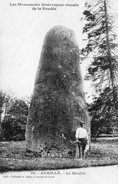 Iconographie - Les monuments historiques classés de la Vendée - Le menhir