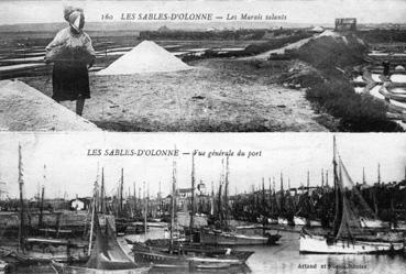 Iconographie - Les marais salants - Vue générale du port