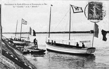 Iconographie - Excursions à la forêt d'Olonne et promenade en mer - Le "Camélia" et le "Mireille"