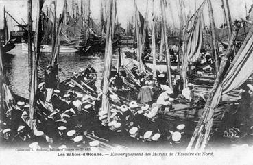 Iconographie - Embarquement des marins de l'escadre du Nord