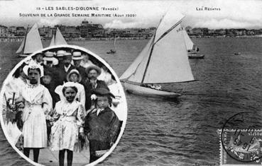 Iconographie - Souvenir de la grande semaine maritime (août 1909) - Les régates