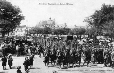 Iconographie - Arrivée du régiment aux Sables-d'Olonne