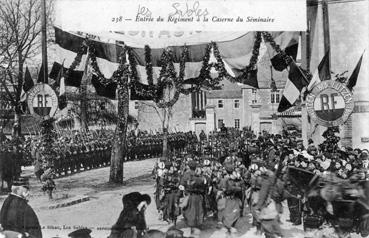 Iconographie - Entrée du régiment à la caserne du séminaire