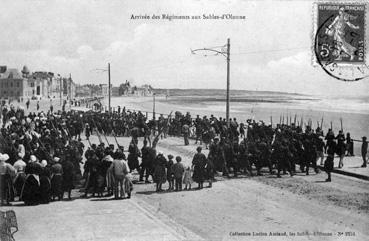 Iconographie - Arrivée des régiments aux Sables-d'Olonne