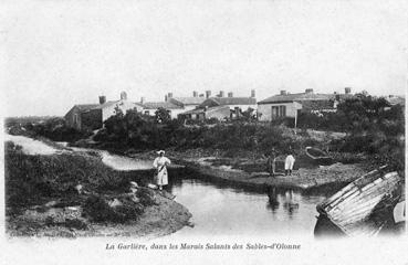 Iconographie - La Garlière, dans les marais salants des Sables-d'Olonne