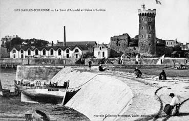 Iconographie - La Tour d'Arundel et l'usine à sardine