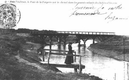 Iconographie - Le pont de la Forgerie sur le chenal