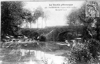 Iconographie - Le pont de Richembault - route de Luçon