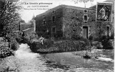 Iconographie - Chûte d'eau de l'usine électrique