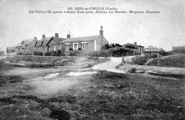 Iconographie - Sion - Les chalets "Toute petite", "Jehanne" "Les mouettes", "Marguerite"