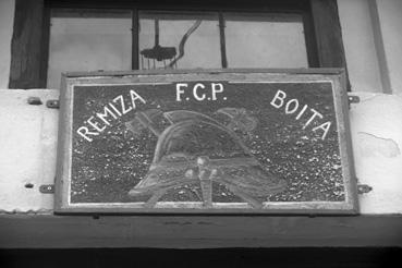 Iconographie - Boita - Panneau de la remise des pompiers