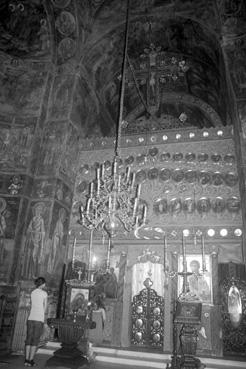 Iconographie - Cozia - Naos ou nef de l'église du monastère de Cozia