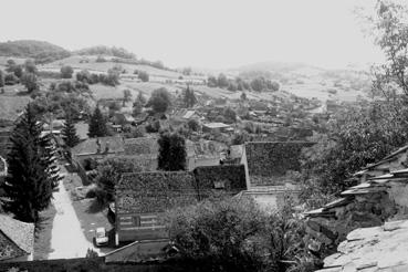 Iconographie - Biertan - Paysage sur Biertan vu de l'église