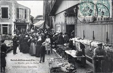 Iconographie - Le marché, près les halles