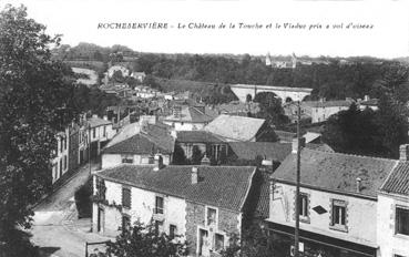 Iconographie - Le château de La Touche et le viaduc pris à vol d'oiseau