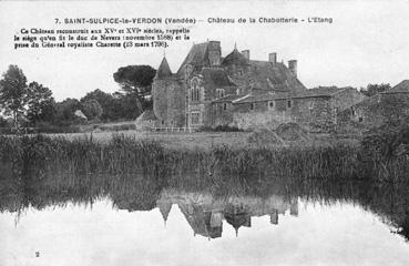 Iconographie - Château de La Chabotterie - L'étang