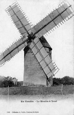 Iconographie - En Vendée - Le moulin à vent
