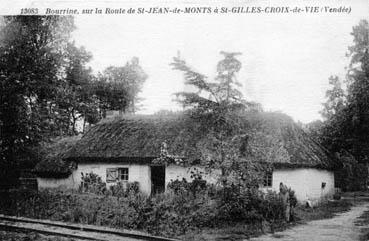 Iconographie - Bourrine sur la route de St-Jean ...