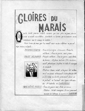 Iconographie - Livre d'Or - Gloire du marais