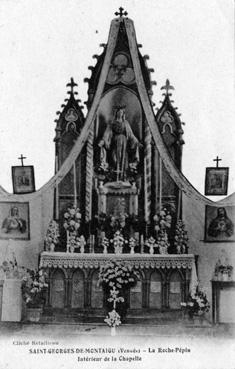 Iconographie - La Roche Papin - Intérieur de la chapelle