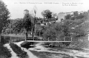 Iconographie - Passerelle du moulin à seigle (vue de la vallée)