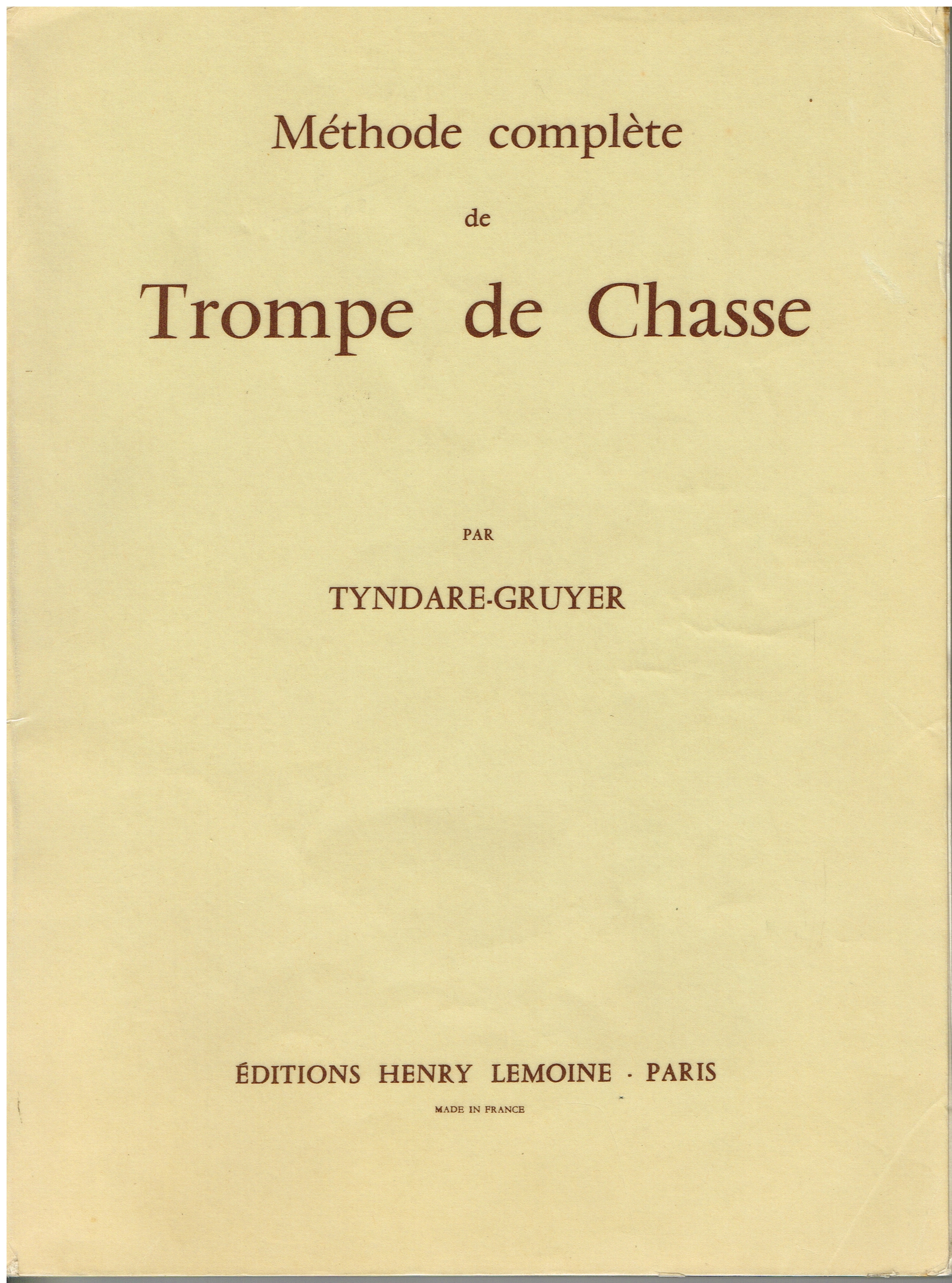 Méthode complète de Trompe de Chasse