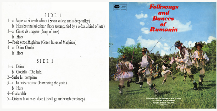 Folk songs and dances of Rumania