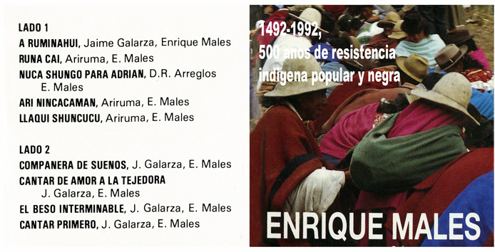 1492-1992, 500 anos de resistencia indigena popular y negra