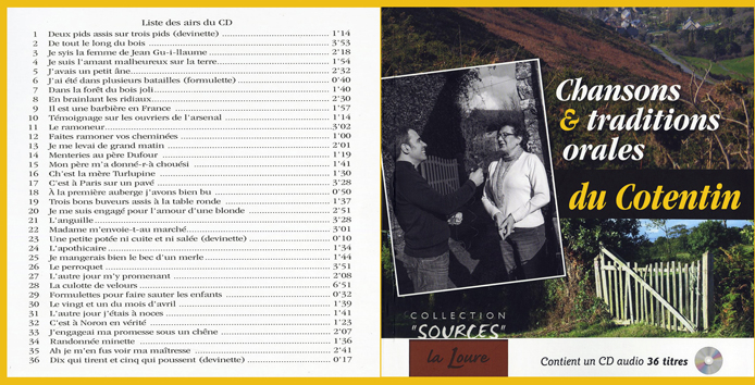 Chansons et traditions orales du Cotentin