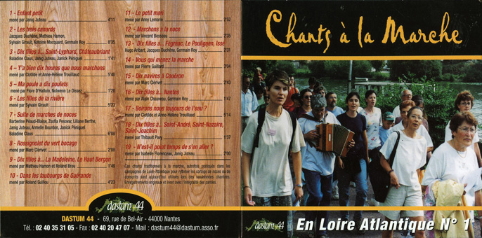 Chants à la marche en Loire-Atlantique, n° 1